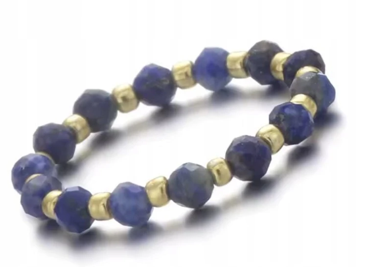 Pierścionek z kamieni naturalnych LAPIS LAZULI LENREE