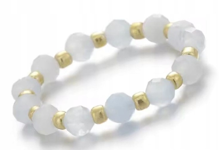 Pierścionek z kamieni naturalnych AKWAMARYN LENREE