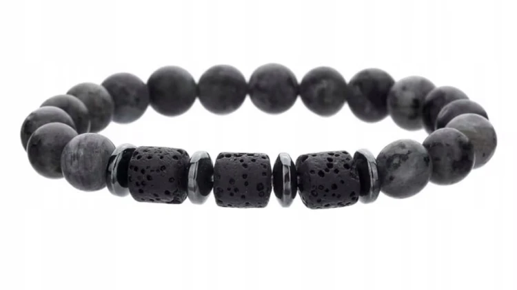 Bransoletka z kamieni naturalnych TURMALIN I LABRADORYT LENREE