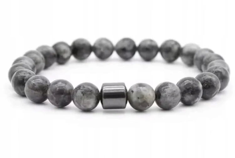 Bransoletka z kamieni naturalnych LABRADORYT męska damska LENREE