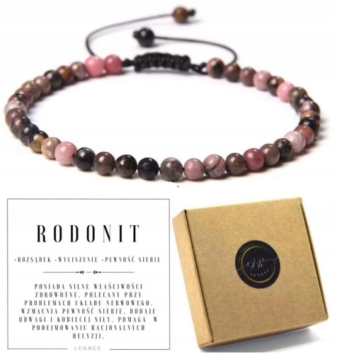 Bransoletka z kamieni naturalnych RODONIT LENREE