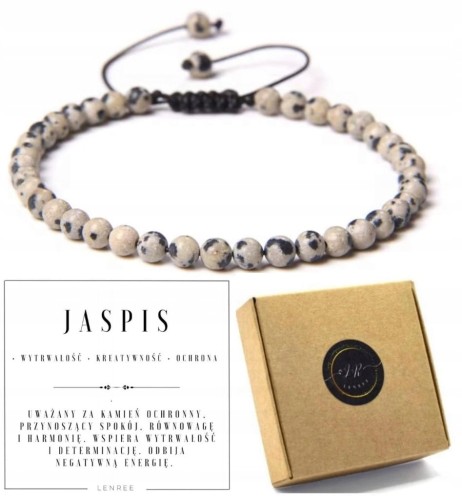 Bransoletka z kamieni naturalnych JASPIS LENREE