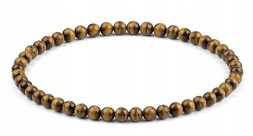 Bransoletka z kamieni TYGRYSIE OKO 4mm pewność koncentracja LENREE