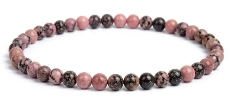 Bransoletka z kamieni RODONIT 8mm równowaga spokój pewność LENREE