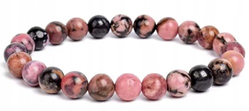 Bransoletka z kamieni RODONIT 6mm równowaga spokój pewność LENREE