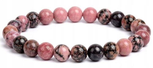 Bransoletka z kamieni RODONIT 6mm równowaga spokój pewność LENREE