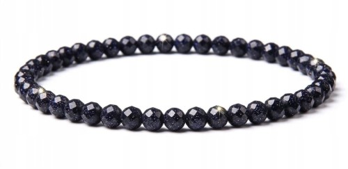 Bransoletka z kamieni NOC KAIRU 4mm fasetowany elegancka LENREE