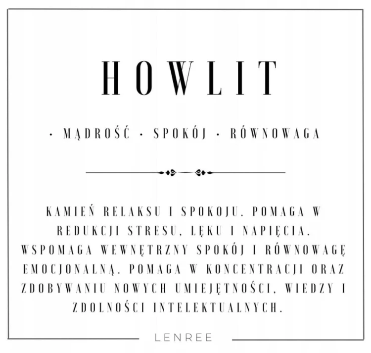 Bransoletka zestaw 3w1 kamieni naturalnych HOWLIT LAWA WULKANICZNA LENREE