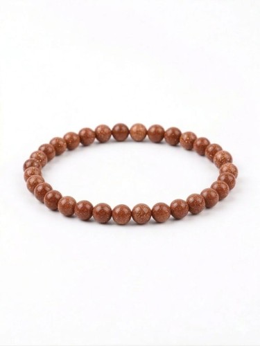 Bransoletka z kamieni PIASEK PUSTYNI 6mm energia motywacja LENREE