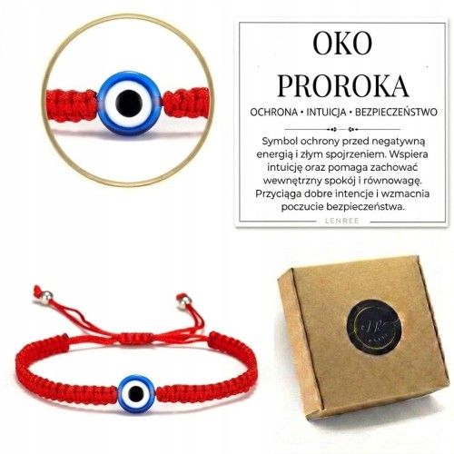 Bransoletka OKO PROROKA ochronna regulowana LENREE