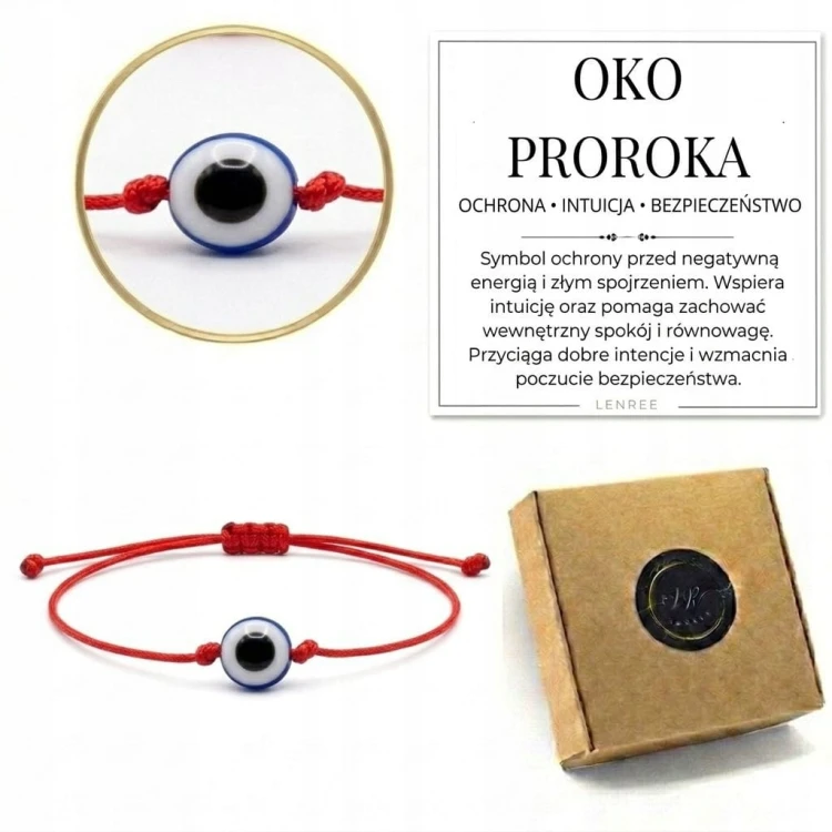 Bransoletka OKO PROROKA minimalistyczna regulowana LENREE