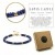 Bransoletka LAPIS LAZULI naturalna regulowana złota