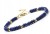 Bransoletka LAPIS LAZULI naturalna regulowana złota