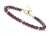 Bransoletka GRANAT naturalny regulowana damska elegancka LENREE