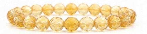 Bransoletka CYTRYN 4mm FASETOWANY kamień naturalny LENREE