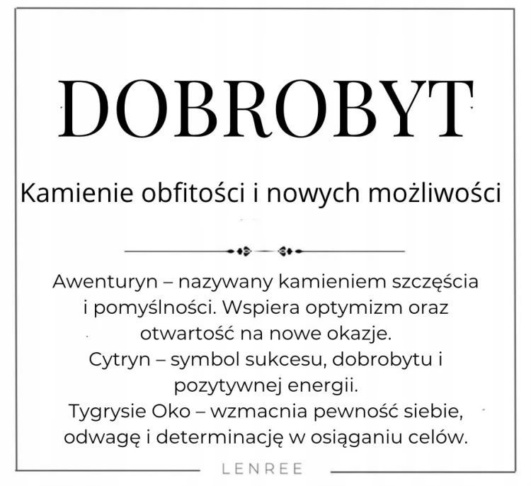 Bransoletka Dobrobyt TYGRYSIE OKO CYTRYN AWENTURYN LENREE