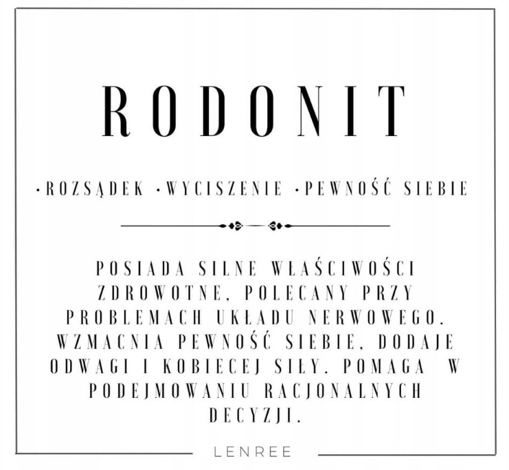 Bransoletka z RODONIT na regulowanym sznurku