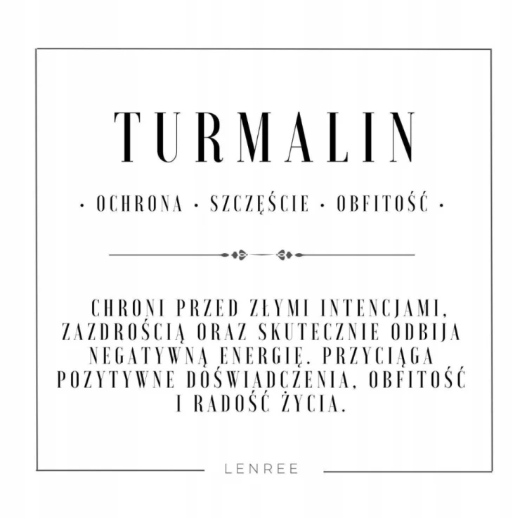 Bransoletka z turmalinu na regulowanym sznurku