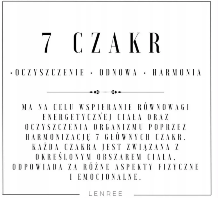 Bransoletka 7 CZAKR Kamienie Naturalne Fasetowane Regulowana LENREE