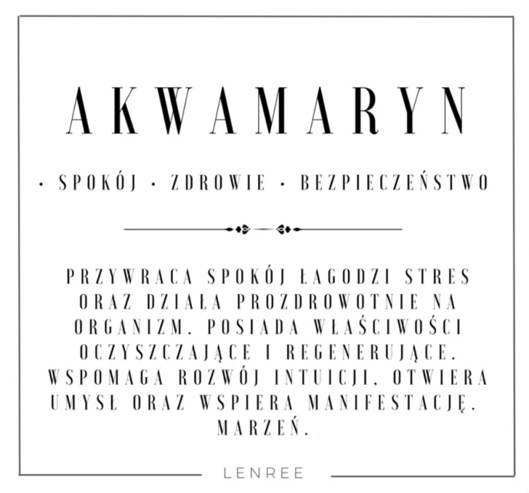 Bransoletka AKWAMARYN Perła Naturalna Kamienie Naturalne LENREE
