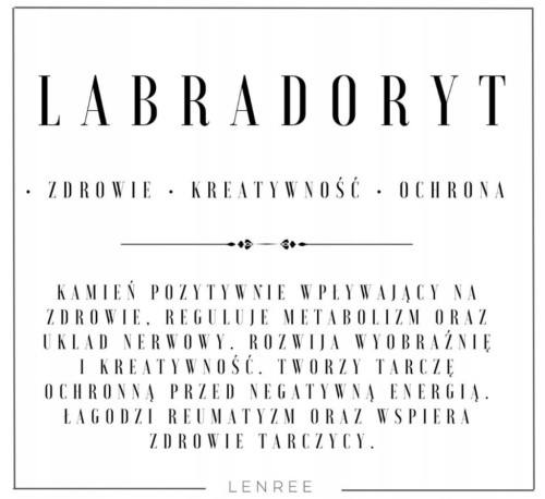 Kolczyki LABRADORYT Naturalny Kamień Serce Złote LENREE