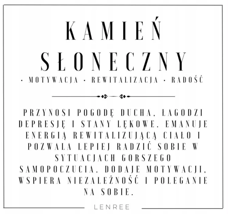 Kolczyki KAMIEŃ SŁONECZNY Naturalny Kamień Serce Złote Damskie LENREE