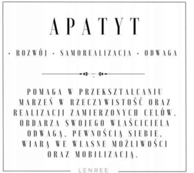 Kolczyki APATYT Naturalny Kamień Złote Wiszące Damskie LENREE