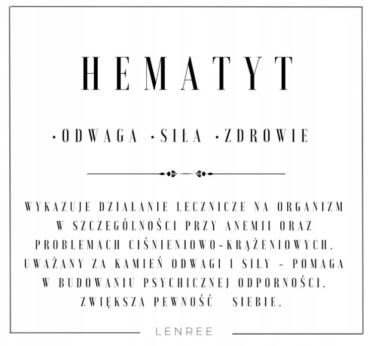 Bransoletka HEMATYT TYGRYSIE OKO Naturalne Kamienie LENREE