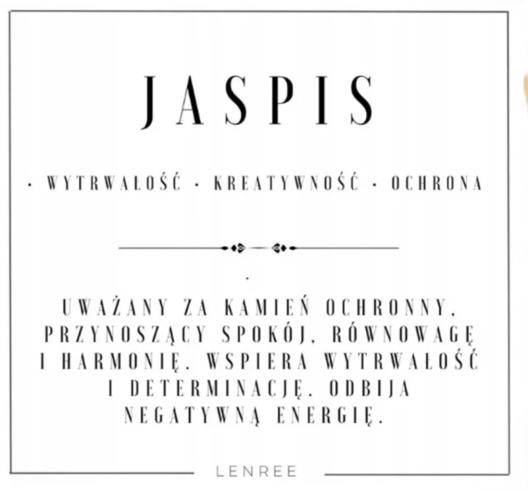 Bransoletka JASPIS Fasetowany Naturalny Kamień LENREE