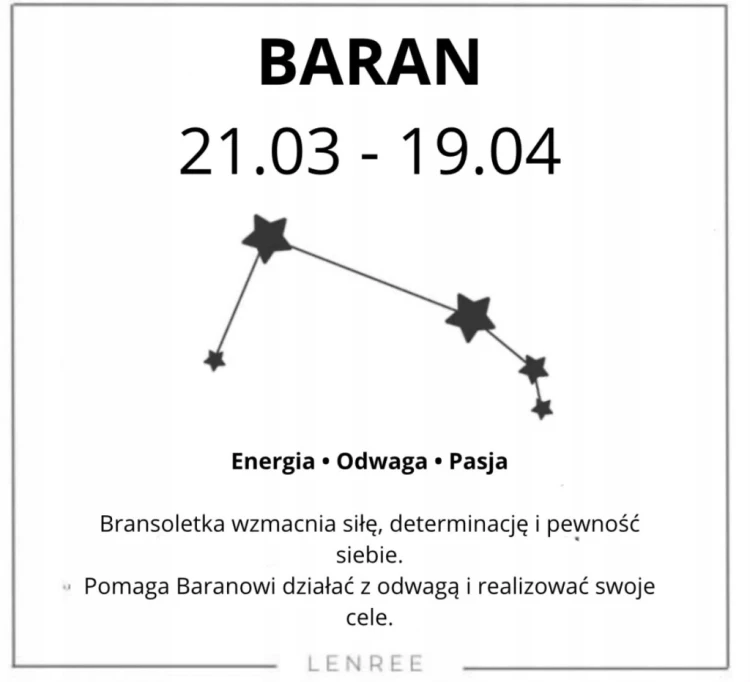 Bransoletka BARAN LAPIS LAZULI AMETYST KAMIEŃ KSIĘŻYCOWY LENREE