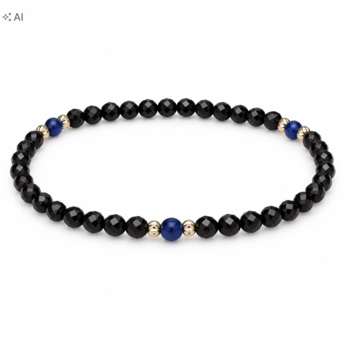 Bransoletka TURMALIN LAPIS LAZULI Ochrona Harmonia LENREE