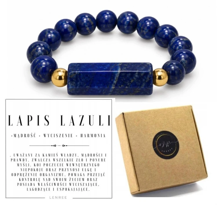 Pierścionek LAPIS LAZULI Mądrość Harmonia LENREE